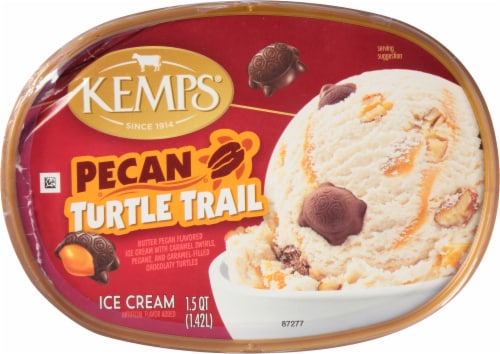 Kemps® Pecan Turtle Trail Ice Cream Tub Perspective: top