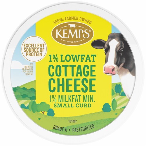 Kemps 1% Low Fat Cottage Cheese Perspective: top