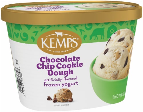 Kemps Chocolate Chip Cookie Dough Frozen Yogurt Perspective: top