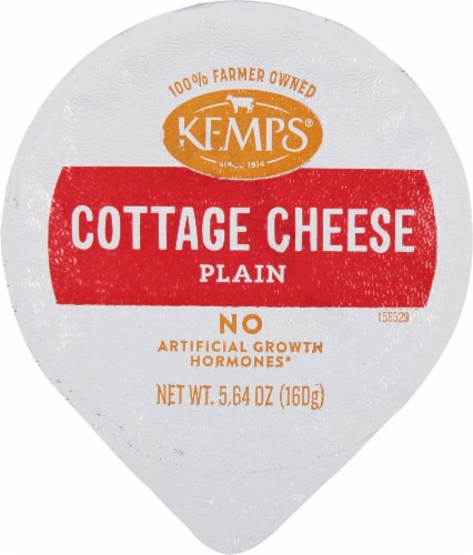 Kemps® Singles 4% Milkfat Small Curd Cottage Cheese Perspective: top