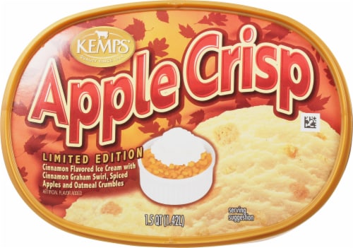 Kemps® Limited Edition Apple Crisp Ice Cream Tub Perspective: top