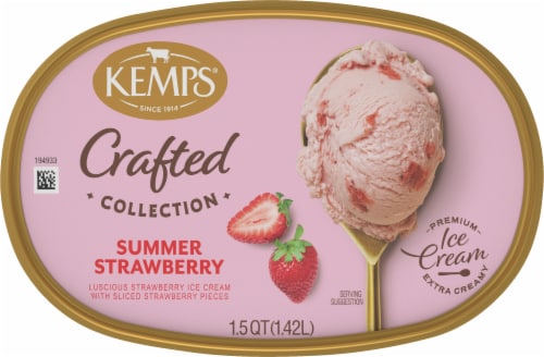 Kemps® Simply Crafted Strawberry Ice Cream Perspective: top