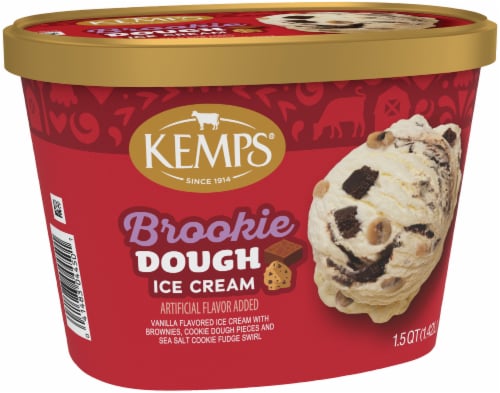 Kemps Brookie Dough Ice Cream Perspective: top