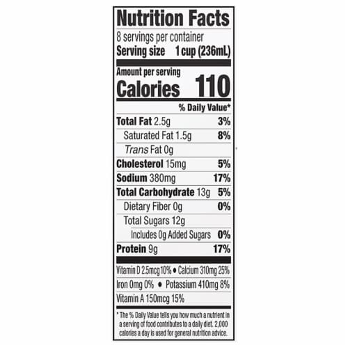 Kemps Select Cultured 1% Lowfat Buttermilk Perspective: top