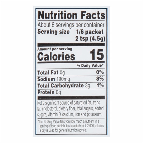 Ortega Taco 40% Less Sodium Seasoning Mix, Kosher Perspective: top