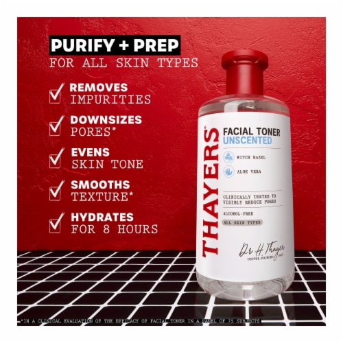 Thayers Natural Remedies Witch Hazel Toner Alcohol Free Unscented Perspective: top