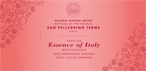 San Pellegrino Essenza Blood Orange 8 Cans Perspective: top