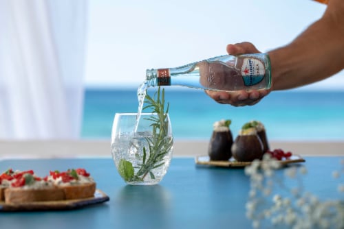 S. Pellegrino Tonica Oakwood Flavored Tonic Water Perspective: top