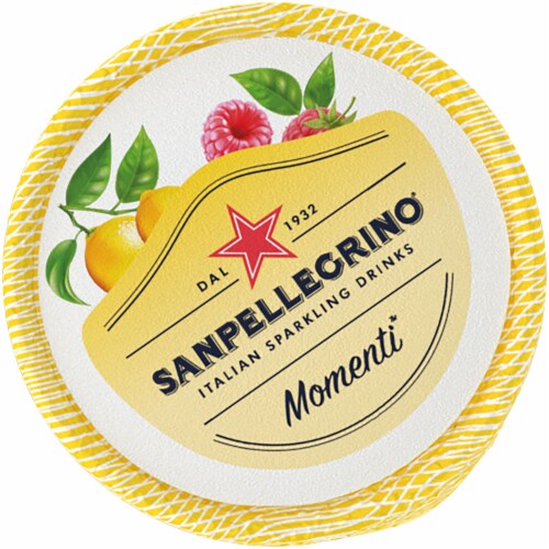 S. Pellegrino® Momenti™ Lemon and Raspberry Flavored Sparkling Water Perspective: top