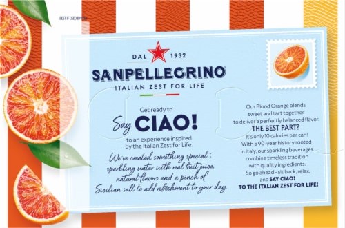 San Pellegrino Ciao Blood Orange Perspective: top