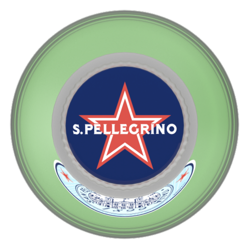 S.Pellegrino Sparkling Natural Mineral Water Perspective: top