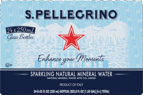 S. Pellegrino® Sparkling Natural Mineral Water Perspective: top