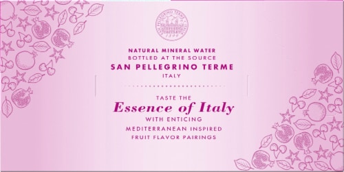 S.Pellegrino® Essenza Dark Morello Cherry & Pomegranate Mineral Water Perspective: top