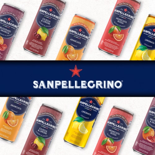 Sanpellegrino Italian Sparkling Drink Limonata Sparkling Lemon Beverage Perspective: top