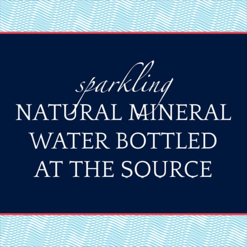 S Pellegrino® Natural Mineral Sparkling Bottled Water Perspective: top