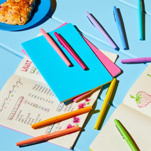 Paper Mate® Flair Scented Felt Tip Pens, Assorted Sunday Brunch Scents and Colors, 0.7mm, 6 Count Perspective: top