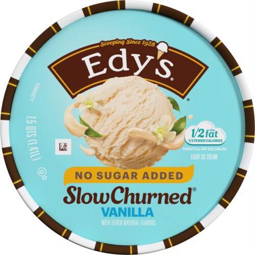 Dreyer's/Edy's™ Slow Churned Sugar Free Vanilla Light Ice Cream Tub Perspective: top