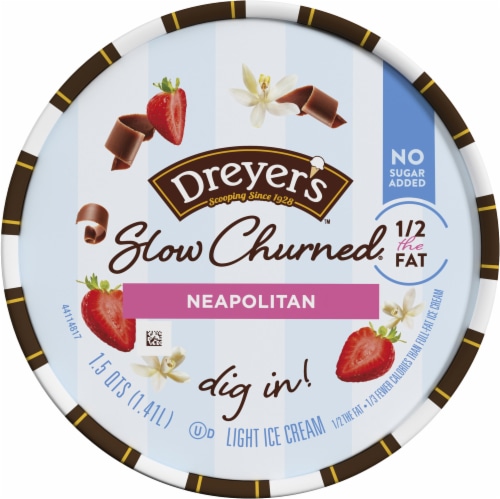 Dreyer's/Edy's® Slow Churned® Neapolitan Light Ice Cream Tub Perspective: top