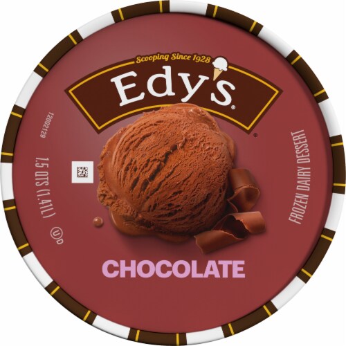 Edy's® Grand Chocolate Ice Cream Tub Perspective: top