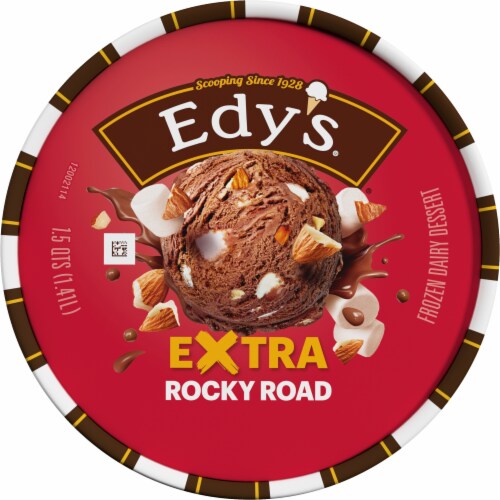 Dreyer's/Edy's™ Grand Original Rocky Road Ice Cream Tub Perspective: top