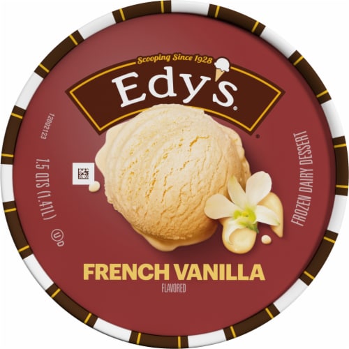 Dreyer's/Edy's® French Vanilla Ice Cream Tub Perspective: top