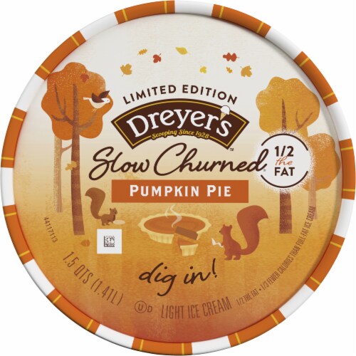Dreyer's/Edy's Slow Churned Peanut Butter Cookie Dough Light Ice Cream Tub Perspective: top
