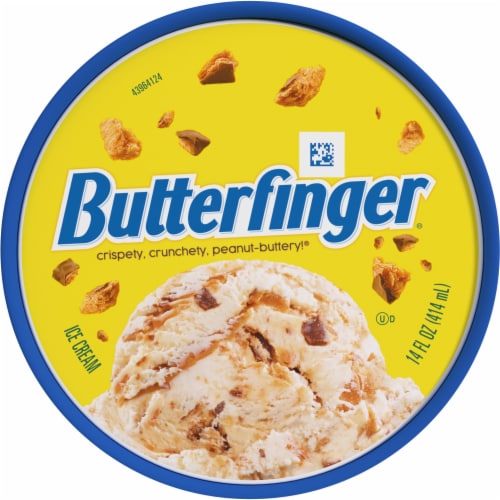 Nestle Butterfinger Light Ice Cream Tub Perspective: top