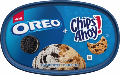 Oreo® & Chips Ahoy Ice Cream Tub Perspective: top