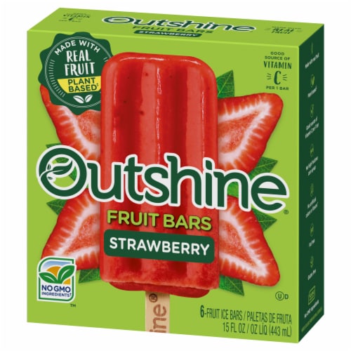 Outshine® Strawberry Fruit Bars Perspective: top