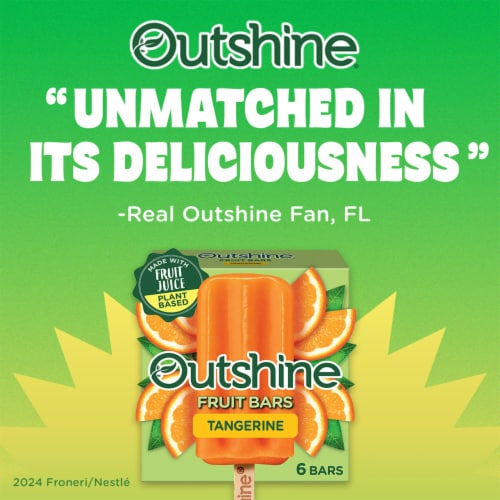 Outshine® Tangerine Fruit Bars Perspective: top