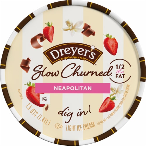 Dreyer's/Edy's™ Slow Churned Neapolitan Light Ice Cream Tub Perspective: top