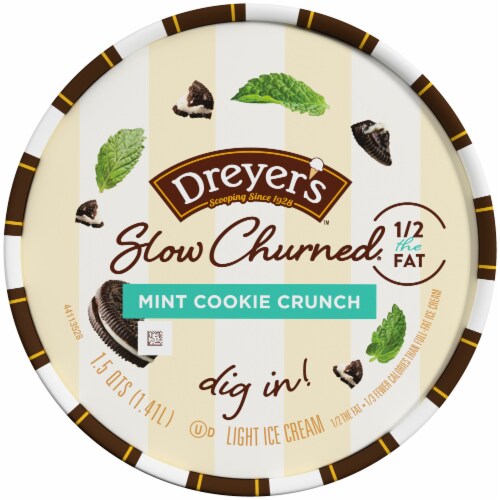 Dreyer's/Edy's™ Slow Churned Mint Cookie Crunch Light Ice Cream Perspective: top