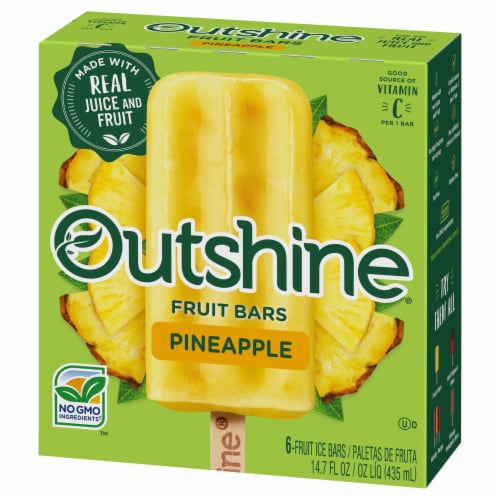 Outshine® Pineapple Fruit Bars Perspective: top