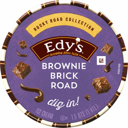 Dreyer's/Edy's™ Grand Brownie Brick Road Ice Cream Perspective: top