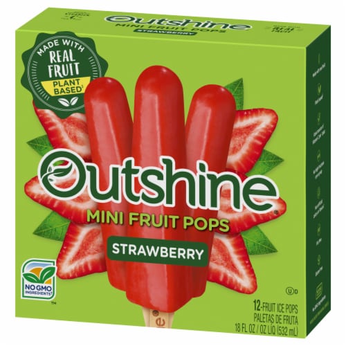 Outshine® Strawberry Fruit Bars Perspective: top