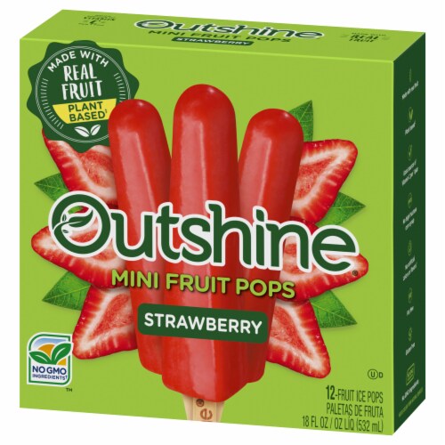 Outshine® Strawberry Fruit Bars Perspective: top