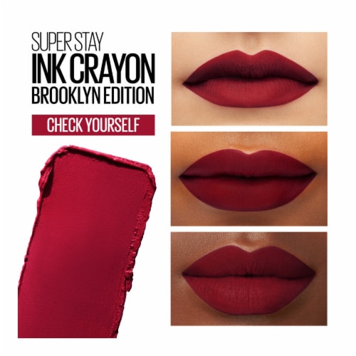 Maybelline Super Stay Ink Crayon Lipstick Matte Longwear 125 Check Yourself Perspective: top