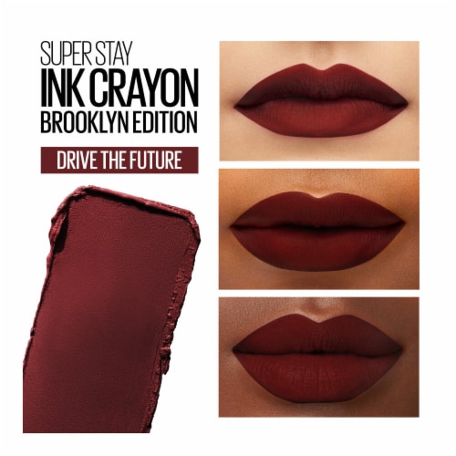 Maybelline Super Stay Ink Crayon Lipstick Matte Longwear 165 Drive The Future Perspective: top