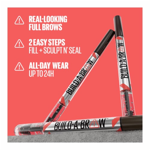 Maybelline Build-A-Brow 2-in-1 Brow Pen and Sealing Gel 255 Soft Brown Perspective: top