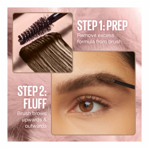 Maybelline Super Fluff Brow Mousse for Soft, Full Eyebrows 255 Soft Brown Perspective: top