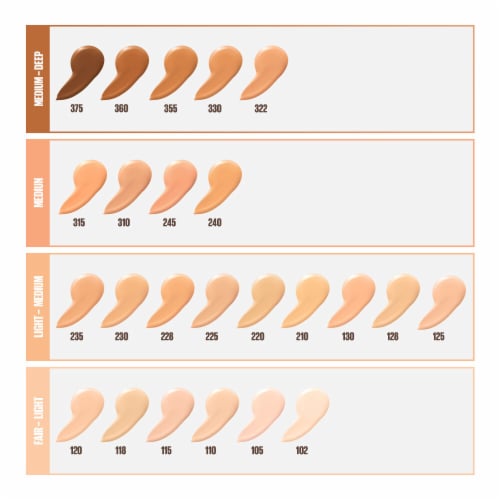 Maybelline® Pure Beige Fit Me® Dewy + Smooth Foundation Perspective: top