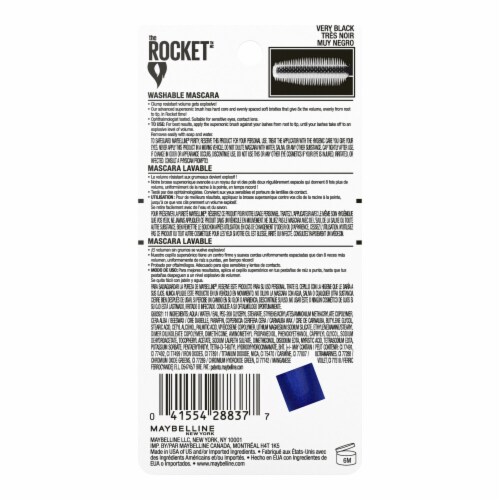 Maybelline Volum' Express The Rocket Mascara Washable 401 Very Black Perspective: top