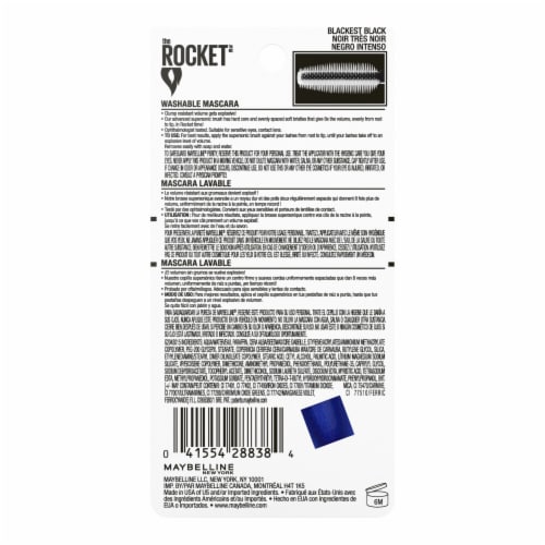 Maybelline Volum' Express The Rocket Mascara Washable 400 Blackest Black Perspective: top