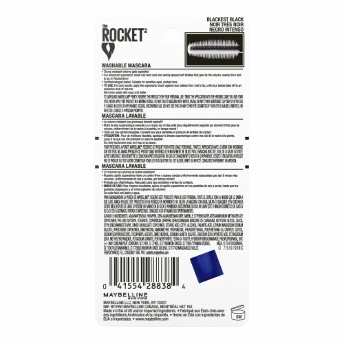 Maybelline Volum' Express The Rocket Mascara Washable 400 Blackest Black Perspective: top