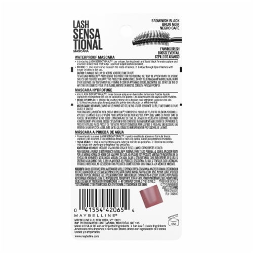 Maybelline Lash Sensational Mascara Waterproof 258 Brownish Black Perspective: top