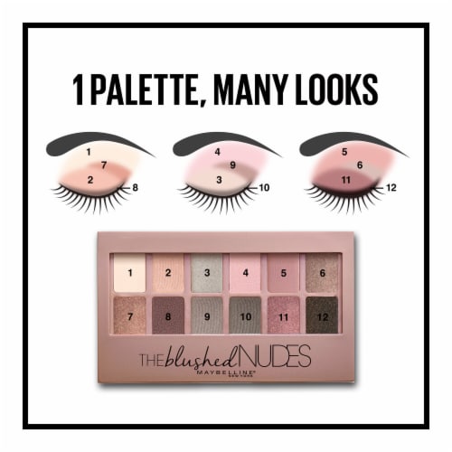 Maybelline The Blushed Nudes Eyeshadow Palette 06 Perspective: top