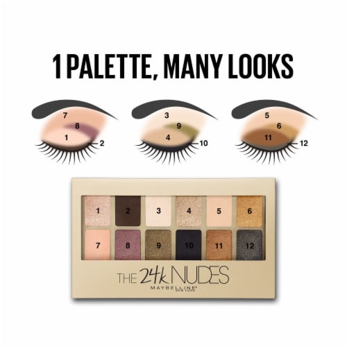 Maybelline The 24K Nudes Eyeshadow Palette 120 Perspective: top