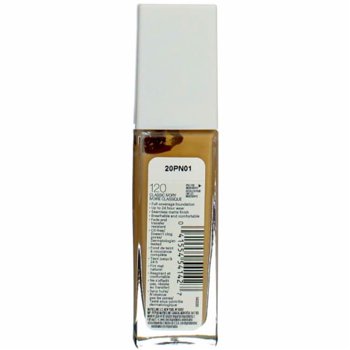 Maybelline® Superstay 24-Hour Full Coverage 120 Classic Ivory Liquid Foundation Perspective: top
