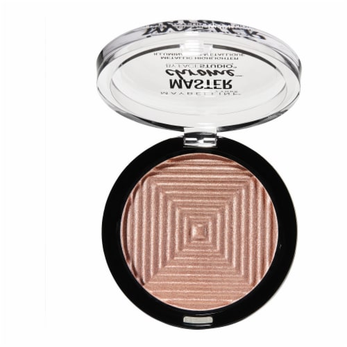 Maybelline New York Facestudio Molten Rose Gold Master Chrome Metallic Highlighter Makeup Perspective: top