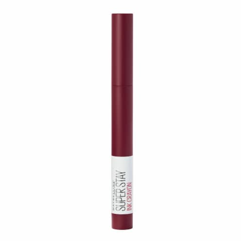 Maybelline Super Stay Ink Crayon Lipstick Matte Longwear 55 Make It Happen Perspective: top